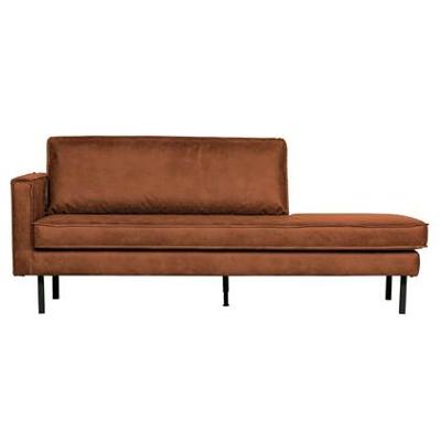 WOOOD Daybed 'Rodeo' Links, kleur Cognac