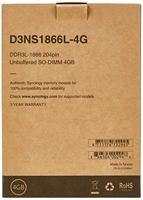 Synology D3NS1866L-4G Synology Werkgeheugen voor NAS DDR3L 4 GB 1 x 4 GB 1866 MHz 204-pins SO-DIMM D3NS1866L-4G - thumbnail