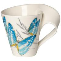Villeroy & Boch New Wave Caffè Beker Vlinder blauw - thumbnail