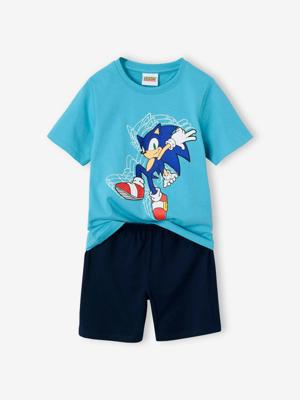 Jungen Sommer-Schlafanzug SONIC mit 3D-Print Oeko-Tex blauw