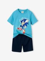Jungen Sommer-Schlafanzug SONIC mit 3D-Print Oeko-Tex blauw - thumbnail
