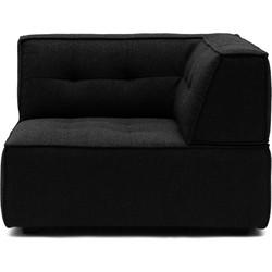 Rivièra Maison Modulaire Bank 'Brandon' Corner, Bouclé, kleur Black Swan