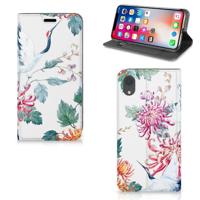 Apple iPhone Xr | Hoesje maken | Bird Flowers - thumbnail