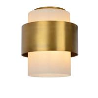 Lucide FIRMIN - Tafellamp - Ø 20 cm - 1xE27 - Mat Goud / Messing - thumbnail