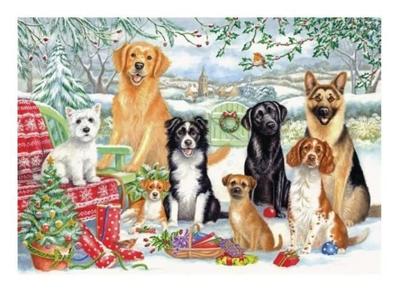 Legpuzzel Honden waiting patiently