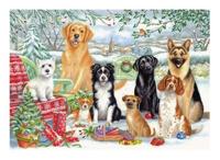 Legpuzzel Honden waiting patiently - thumbnail