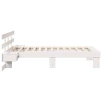 Bedframe met lade met hoofdeinde Wit 75 x 190 cm Massief grenenhout - thumbnail