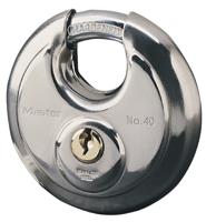 Masterlock 70mm diam. stainless steel body - hardened steel shrouded shackle, 9mm - 40EURD - thumbnail
