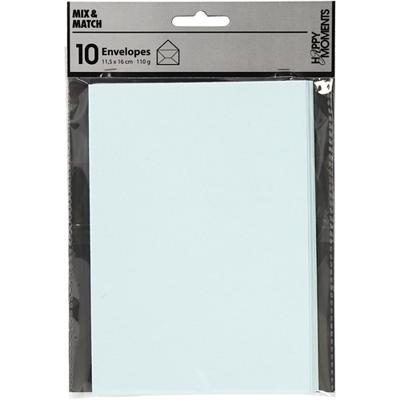 Creativ Company Envelop lichtblauw, 11,5x15cm, 10st.
