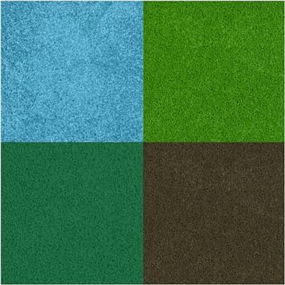 Creativ Company Stempelinkt groen tinten/olijf/aqua, 4st. - thumbnail