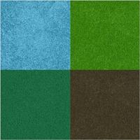 Creativ Company Stempelinkt, h: 2 cm, afm 3,5x3,5 cm, groen, lichtgroen, olijf, aqua, 4 stuk/ 1 doos - thumbnail