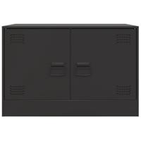 Tv-meubel 67x39x44 cm staal zwart - thumbnail