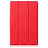 Lunso - Lenovo Tab M10 Gen 3 (3e generatie) - Tri-Fold Bookcase hoes - Rood - thumbnail