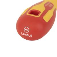 VDE Platte schroevendraaier C.K Dextro VDE T49144-055 Kopbreedte: 5.5 mm Koplengte: 125 mm - thumbnail