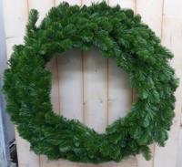 Kunstkrans simpel basic groen diameter 75 cm - Warentuin mix - thumbnail