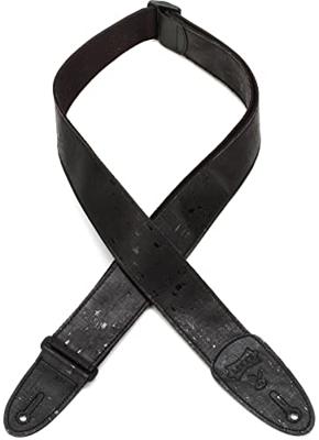 Levys Leathers MX8-BLK gitaarband kurk en katoen - zwart