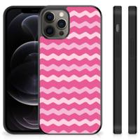 iPhone 12 Pro Max Bumper Case Waves Pink - thumbnail