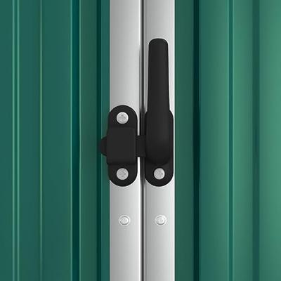 Tuinschuur 161x89x161 cm gegalvaniseerd staal groen