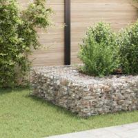 Gabion plantenbak verhoogd kubus 40x40x40 cm staaldraad - thumbnail