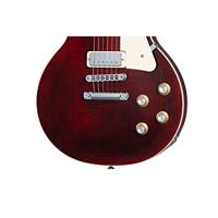 Gibson Original Collection Les Paul Deluxe 70s Plain Top Wine Red elektrische gitaar met koffer - thumbnail