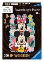 Ravensburger houten legpuzzel mickey mouse & minnie mouse, 300st. - thumbnail