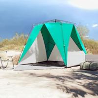 strandtent 4-persoons waterdicht snelontgrendeling zeegroen - thumbnail