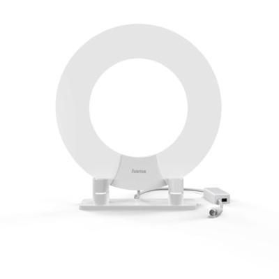 Hama dvb-t/dvb-t2 kamerantenne performance 45 ring-design actief wit