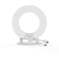 Hama dvb-t/dvb-t2 kamerantenne performance 45 ring-design actief wit - thumbnail