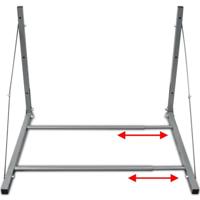 Bandenrek staal zilverkleurig - thumbnail