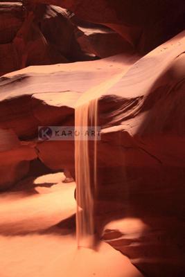 Afbeelding op acrylglas - Vallend Zand