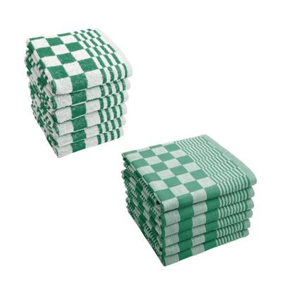 Byrklund Keuken- en Theedoeken set Clean Groen - 12 delig