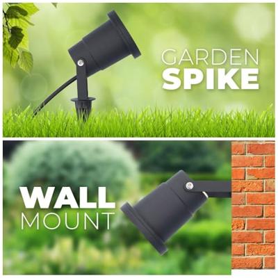 Sydney LED prikspot - GU10 4 Watt 345 lumen - Dimbaar - Kantelbaar - 2700K warm wit - IP65 Waterdicht - 1.5m kabel met EU-stekker - Zwart Sydney LED prikspot - GU10 4 Watt 345 lumen - Dimbaar - Kantelbaar - 2700K warm wit - IP65 Waterdicht - 1.5m kabel met EU-stekker - Zwart