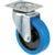 Showgear zwenkwiel blauw, 160 mm Showgear zwenkwiel blauw, 160 mm