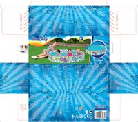 Bestway Stijve Kinderzwembad PVC Vissen 152x25 cm +2 Jaar Tuin 55029 - thumbnail