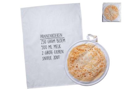 Gusta set theedoek + pannenlap pannenkoek Gusta set theedoek + pannenlap pannenkoek