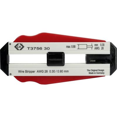 C.K T3756 30 Draadstripper Geschikt voor: PVC-draden, PTFE-draden 0.30 mm (max) C.K T3756 30 Draadstripper Geschikt voor: PVC-draden, PTFE-draden 0.30 mm (max)
