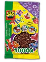 SES Creative Beedz Strijkkralen Donkerbruin 1000 Stuks - thumbnail