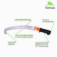 TerCasa JU-998503 Takkenzaag Blad 36 cm voor Telescoopstelen Zwart/Oranje - thumbnail