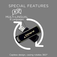 Integral 360 Secure USB 3.0 stick, 32 GB - thumbnail
