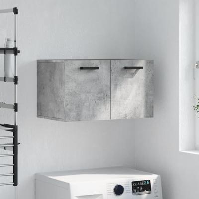 Wandkast 60x36,5x35 cm bewerkt hout betongrijs Wandkast 60x36,5x35 cm bewerkt hout betongrijs