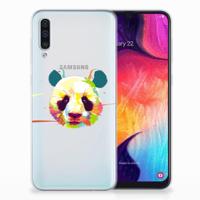 Samsung Galaxy A50 Telefoonhoesje met Naam Panda Color - thumbnail