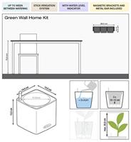 Lechuza Green Wall Home Kit Leisteengrijs - thumbnail