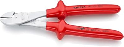 Knipex Kracht-zijsnijtang verchroomd dompelisolatie, VDE-getest 250 mm - 7407250 - thumbnail