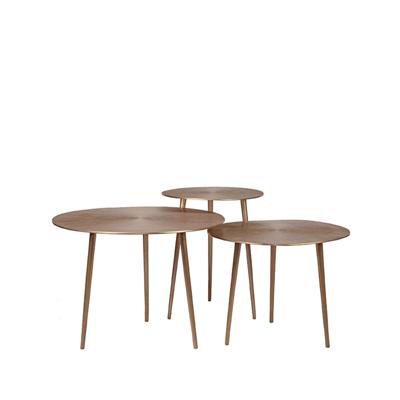 LABEL51 Salontafel Set Nobby - Antiek goud - Metaal - 60 cm