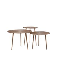 LABEL51 Salontafel Set Nobby - Antiek goud - Metaal - 60 cm - thumbnail