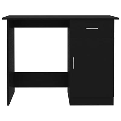 Bureau 100x50x76 cm spaanplaat zwart