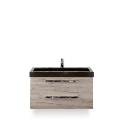 Seville Badmeubelset 100 cm - Craft Oak - Wastafel Lucca 1 kraangat