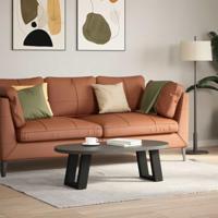 Salontafelpoten 2 st U-vormig 30x(30-31) cm staal zwart - thumbnail