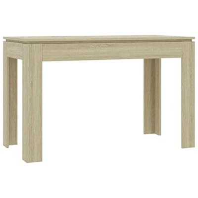 Eettafel 120x60x76 cm spaanplaat wit