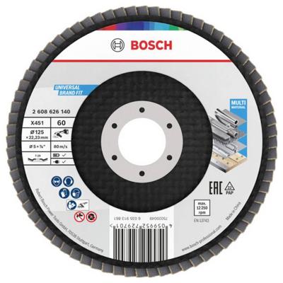 Bosch Accessoires X451 Lamellenschuurschijf | 125 x 22,23 mm | G60 | T29 - 2608626140